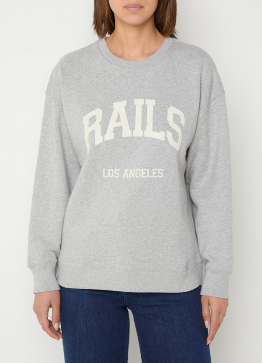 Rails Varsity sweater met logoprint