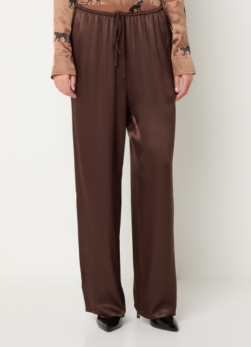 Rails Virgo low waist balloon fit broek van satijn