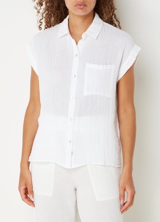 Rails Whitney blouse van  katoen met borstzak