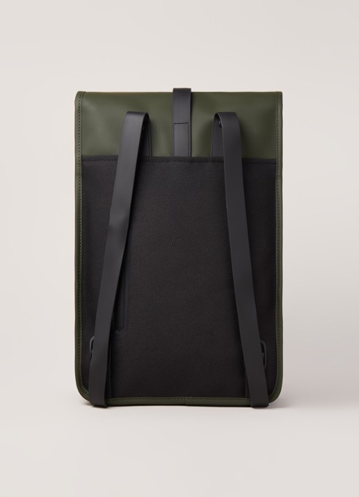 Rains 1280 Mini waterdichte rugzak met 13 inch laptopvak - unisex - detail 3 donkerkhaki