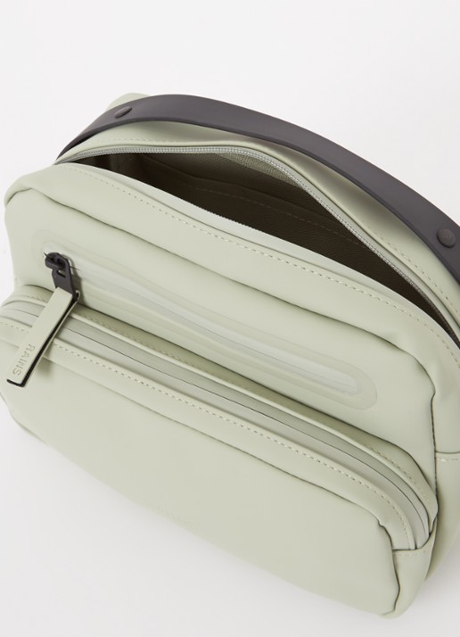 Rains Cargo Box schoudertas met afneembare schouderriem - detail 3 lindegroen
