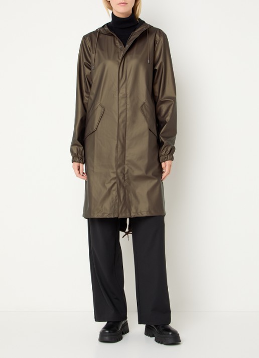 Rains Fishtail parka met steekzakken