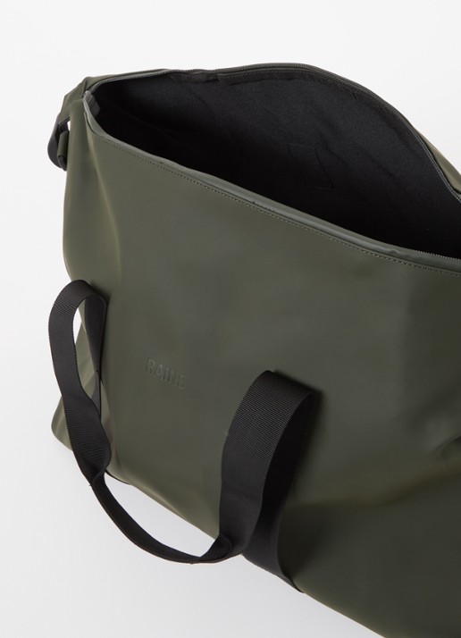 Rains Hilo small weekendtas met waterafstotende coating - detail 3 legergroen
