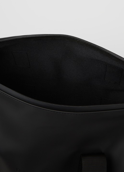 Rains Hilo Small weekendtas met waterafstotende coating - detail zwart