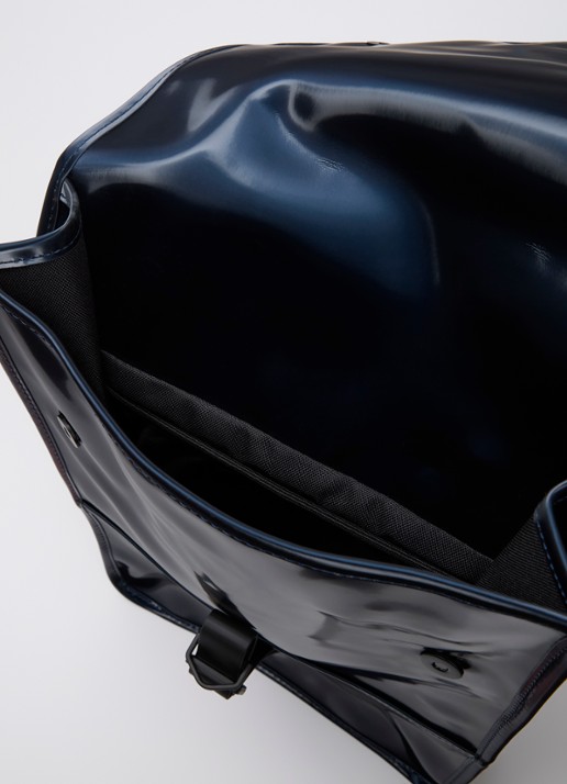 Rains Mini W3 rugzak met 15 inch laptopvak en waterafstotende coating - detail 3 donkerblauw