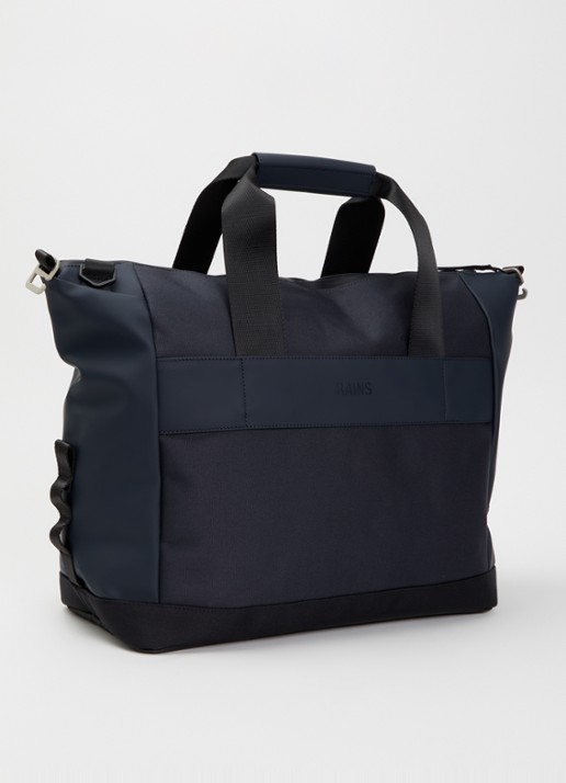 Rains Otaru Small weekendtas met waterafstotende coating - achterkant donkerblauw