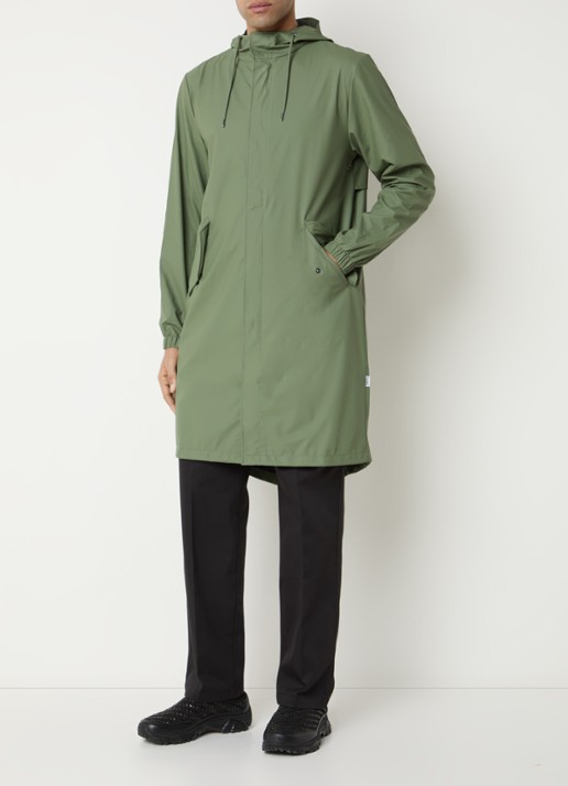 Rains Regenjack met capuchon en klepzakken
