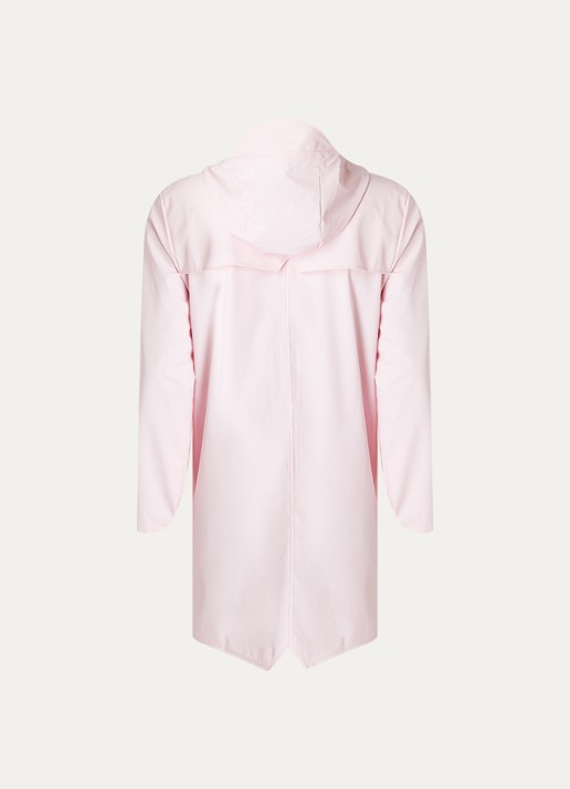 Rains Regenjas met capuchon en klepzakken - unisex - achterkant 2 lichtroze