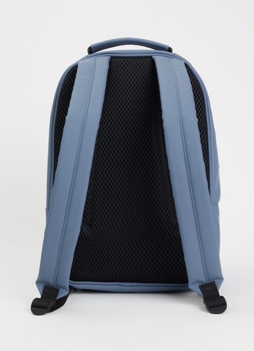 Rains Rugzak met 12 inch laptopvak en waterafstotende coating - achterkant 2 blauw