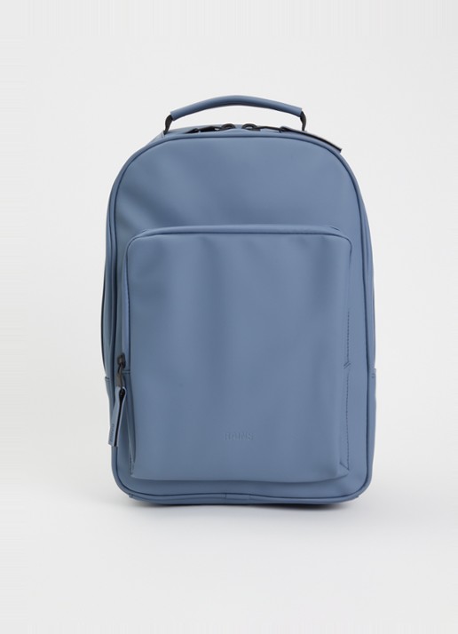 Rains Rugzak met 12 inch laptopvak en waterafstotende coating - voorkant 3 blauw