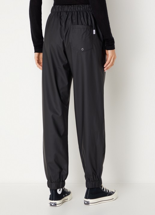 Rains Tapered fit joggingbroek met waterafstotende coating - achterkant 4 zwart