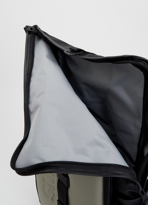 Rains Texel Moulded rugzak met 16 inch laptopvak en waterafstotende coating - detail 3 lindegroen
