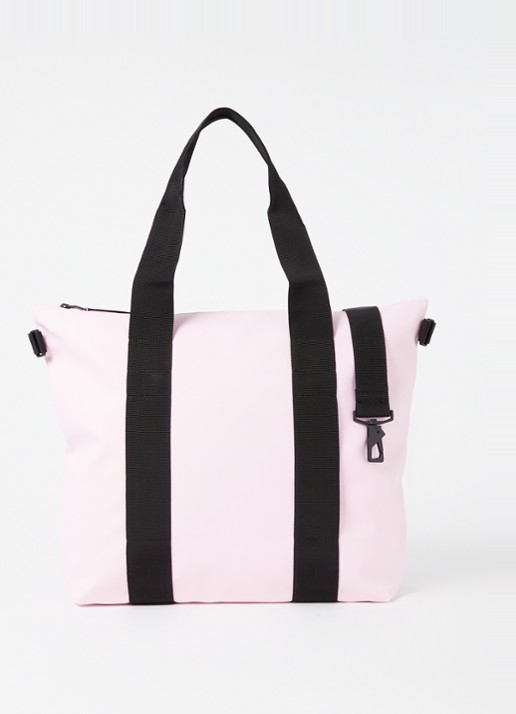 Rains Tote Mini schoudertas met waterafstotende coating - voorkant 3 roze