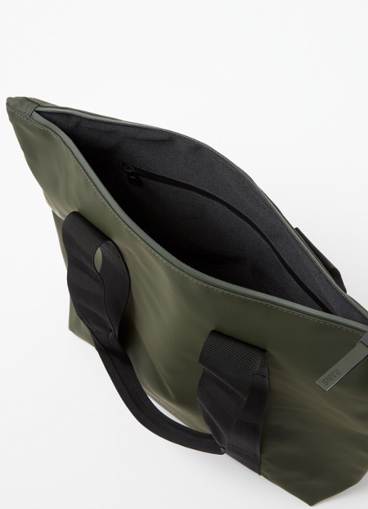 Rains Tote Mini schoudertas met waterafstotende coating - detail 3 legergroen