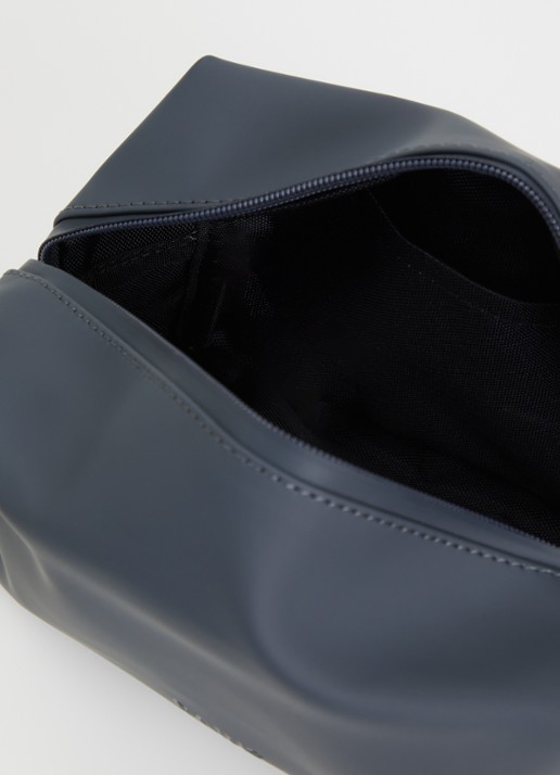 Rains Wash Bag Small toilettas met waterafstotende coating - detail donkergrijs