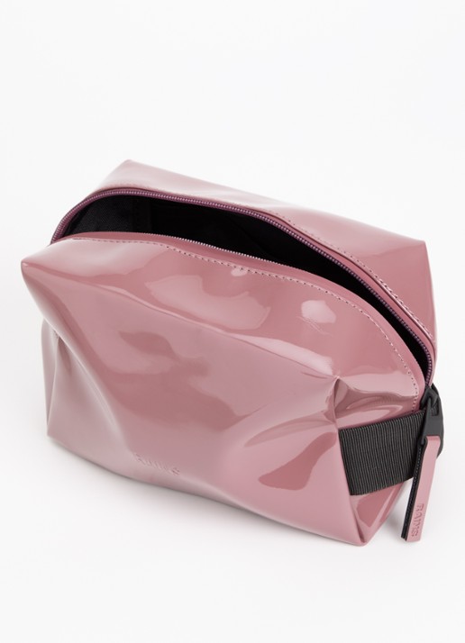 Rains Wash Bag Small toilettas met waterafstotende coating - voorkant 2 oudroze