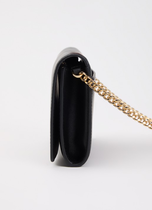 Ralph Lauren Adair II clutch van leer met logo - detail 3 zwart