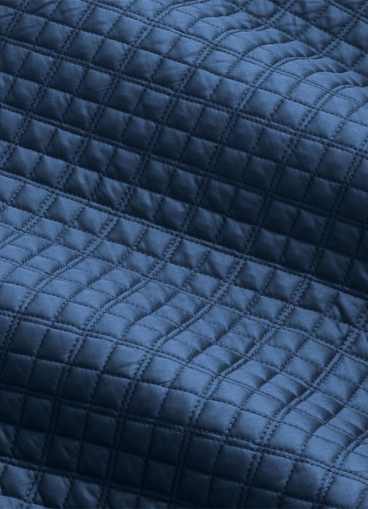 Ralph Lauren Argyle bedsprei 275 x 235 cm - voorkant 2 donkerblauw