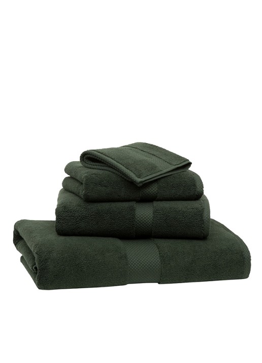 Ralph Lauren Avenue badlaken - 750 gr/m2 - 75 x 137 cm  - voorkant groen