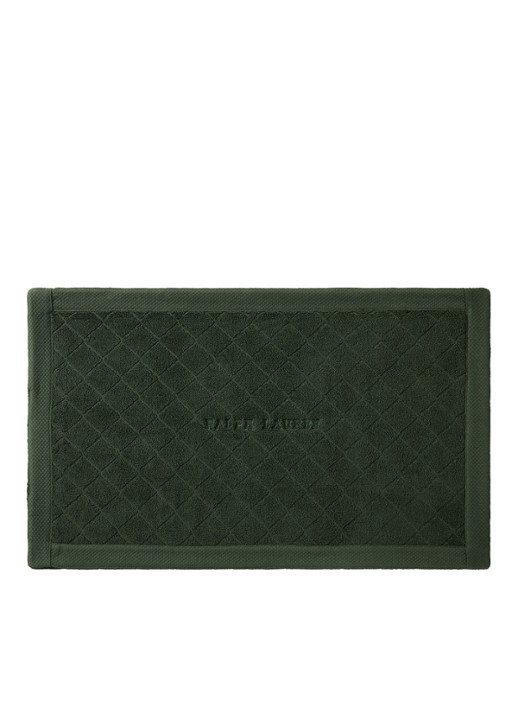 Ralph Lauren Avenue badmat - 50 x 80 cm - voorkant 5 legergroen