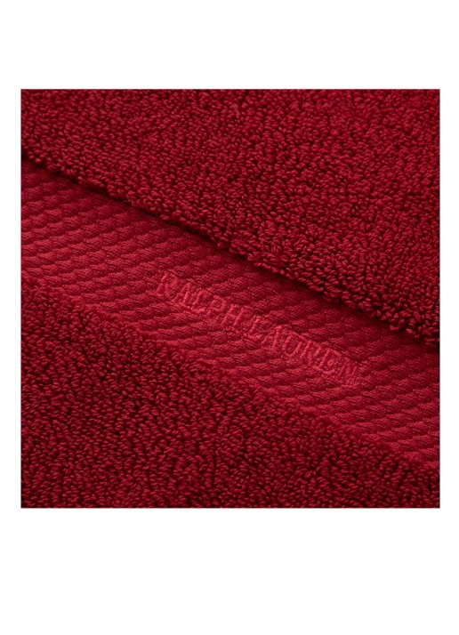 Ralph Lauren Avenue gastendoek - 750 gr/m2 - 40 x 70 cm - detail 3 rood