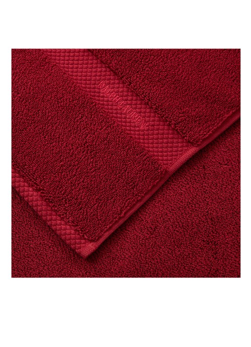 Ralph Lauren Avenue handdoek - 750 gr/m2 - 50 x 100 cm - detail 3 rood