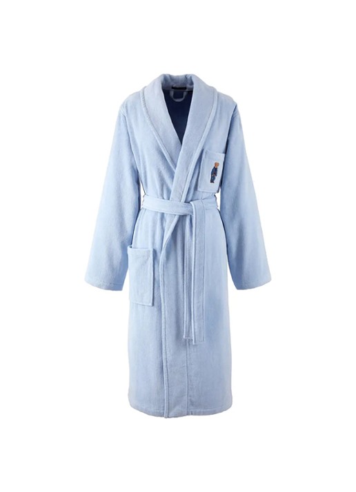 Ralph Lauren Badjas met borduring - voorkant 6 donkerblauw
