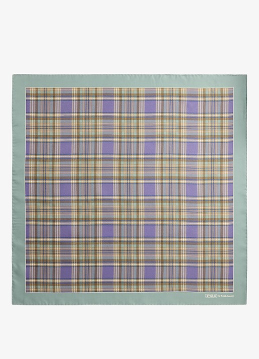 Ralph Lauren Bandana met ruitdessin - detail groen