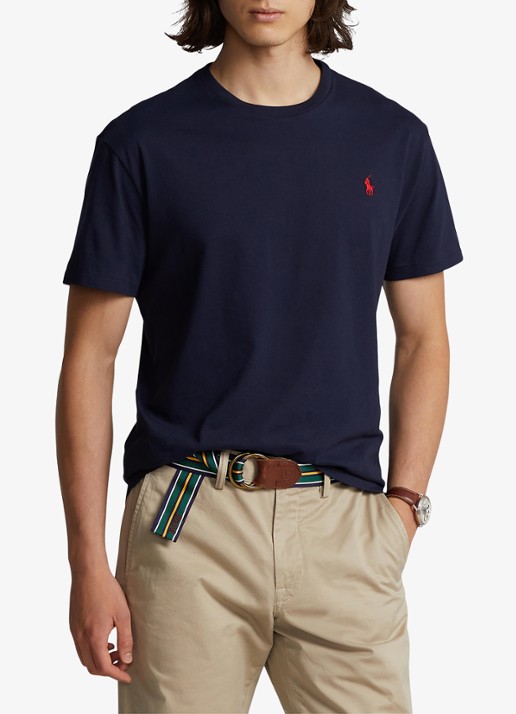 Ralph Lauren Basic T-shirt met logoborduring