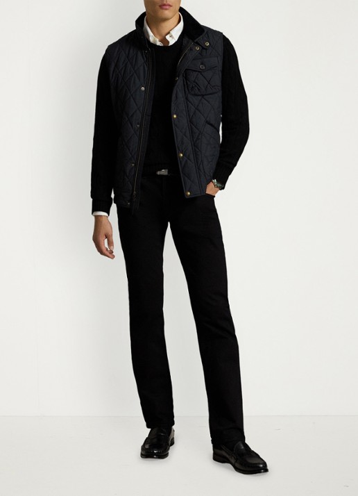 Ralph Lauren Beaton gewatteerde utility bodywarmer met opgestikte zakken - detail 7 polo black / zwart
