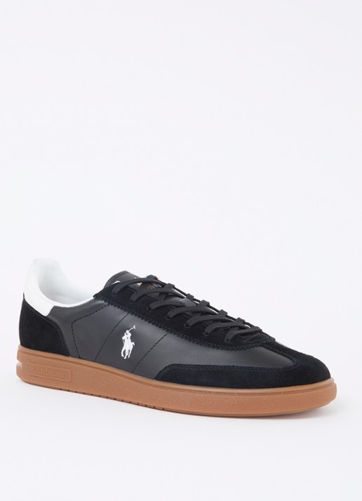 Ralph Lauren Bedford sneaker van leer met suède