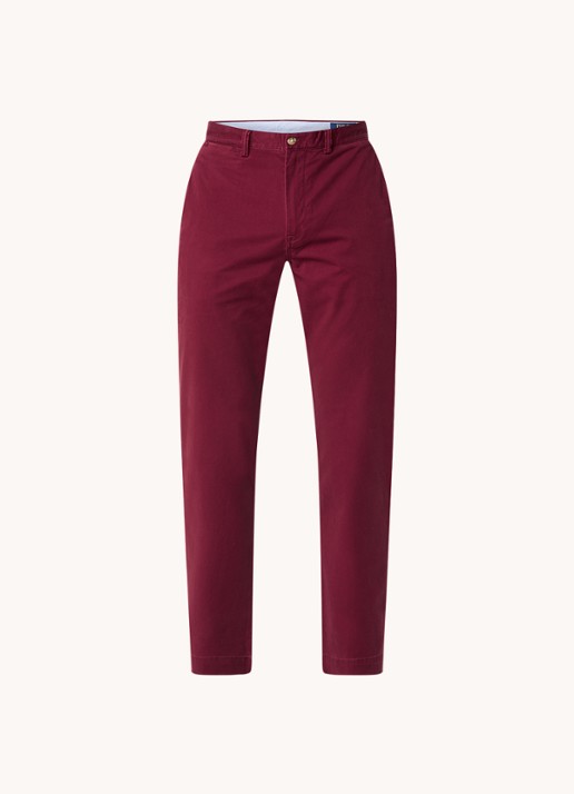 Ralph Lauren Bedford straight fit chino met stretch - voorkant 4 red carpet / rood