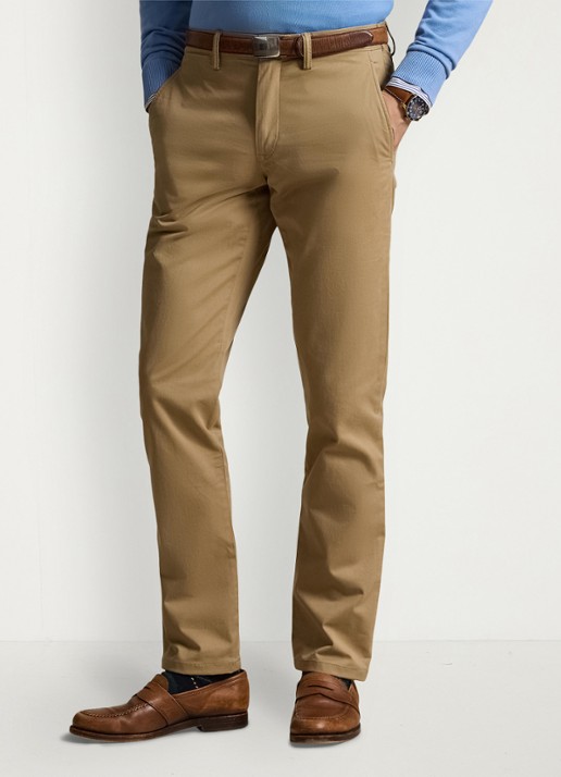 Ralph Lauren Bedford straight fit chino met stretch - detail 3 desert khaki
