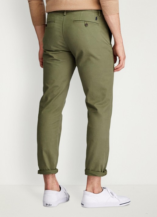 Ralph Lauren Bedford straight fit chino met stretch - achterkant 5 garden trail-30z6