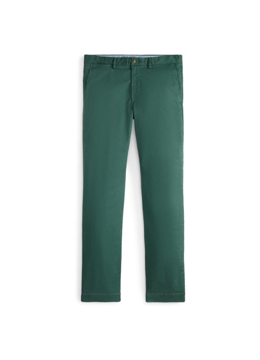 Ralph Lauren Bedford straight fit stretch chino broek - voorkant 2 charter green