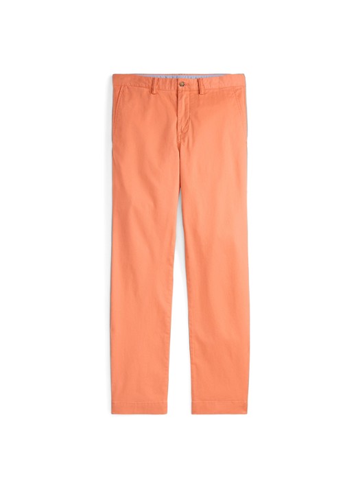 Ralph Lauren Bedford straight fit stretch chino broek - voorkant 4 deep mango