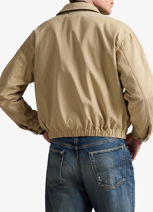Ralph Lauren Big Bayport bomberjack met steekzakken - achterkant 3 rl khaki-2wq5