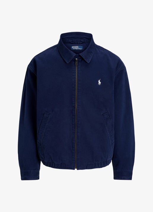 Ralph Lauren Big Bayport bomberjack met steekzakken - voorkant 4 newport navy