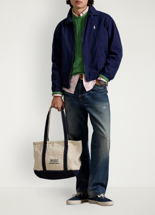 Ralph Lauren Big Bayport bomberjack met steekzakken - voorkant 5 newport navy