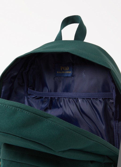 Ralph Lauren Big Pony rugzak met logoborduring - detail groen