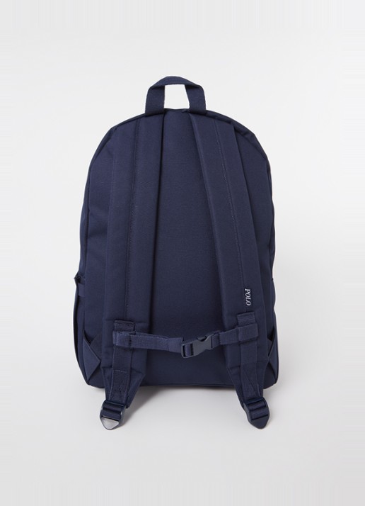Ralph Lauren Big Pony rugzak met logoborduring - achterkant 2 donkerblauw