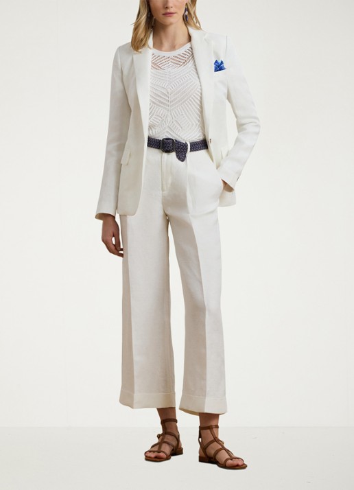 Ralph Lauren Blazer met klepzakken - voorkant 2 wit