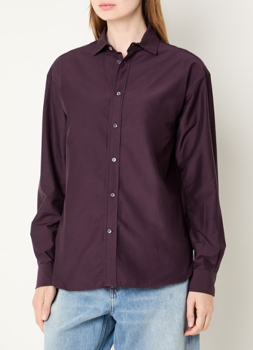 Ralph Lauren Blouse in zijdeblend met logoborduring