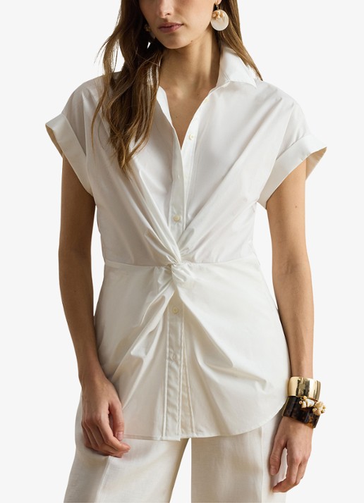 Ralph Lauren Blouse met geknoopt detail
