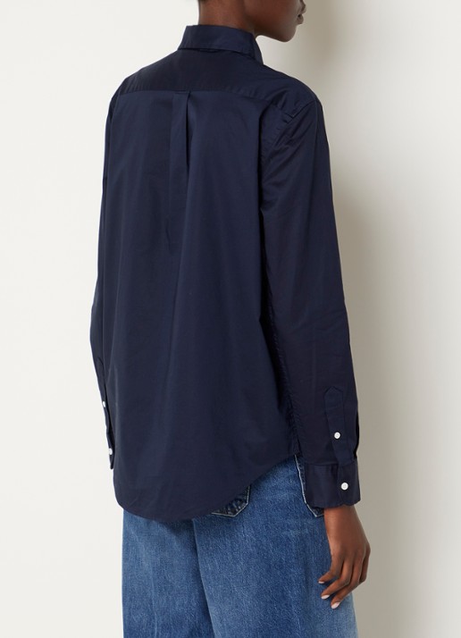 Ralph Lauren Blouse met logo - achterkant donkerblauw