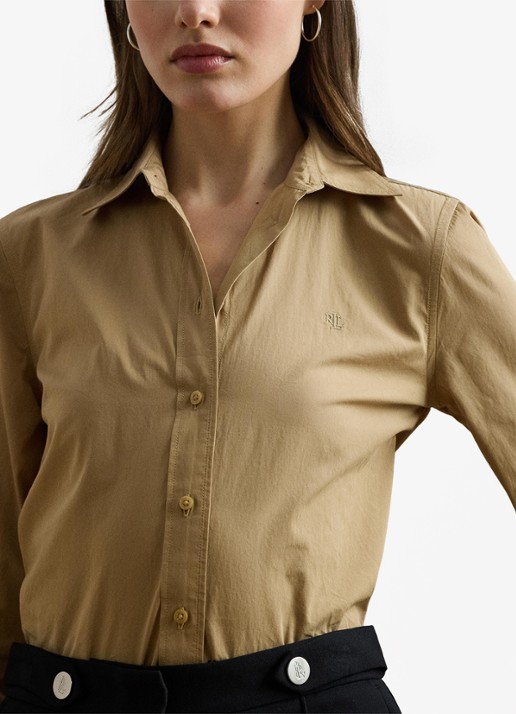 Ralph Lauren Blouse met logoborduring - detail 5 birch tan / beige