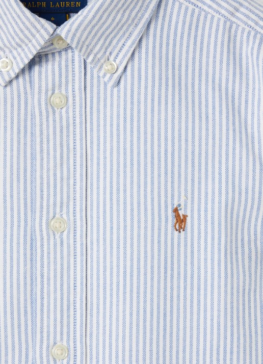 Ralph Lauren Blouse met logoborduring - detail 3 lichtblauw