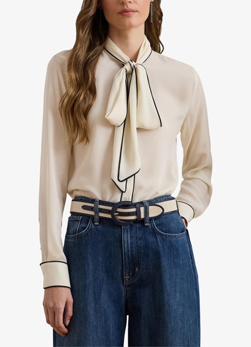 Ralph Lauren Blouse met sjaalkraag