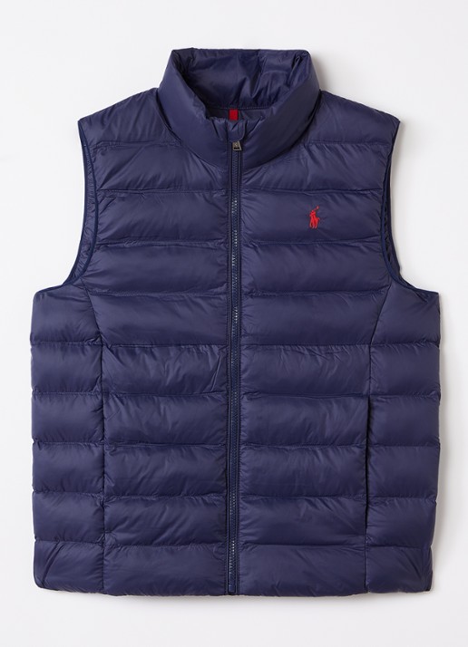 Ralph Lauren Bodywarmer met ritszakken - voorkant 2 donkerblauw