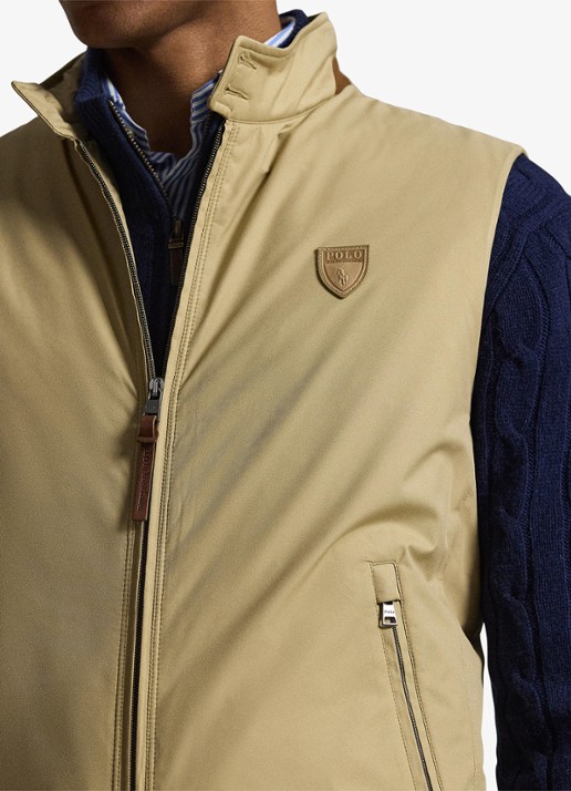 Ralph Lauren Bodywarmer met ritszakken - detail 5 rl khaki / khaki